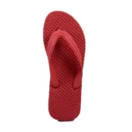 Generic Unisex Textured Lightweight Flip-Flop Hawai Slipper (Red)