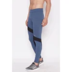 Men's Printed Polyester Tights (Blue)