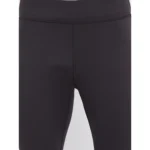 Men's Solid Polyester Tights (Black)