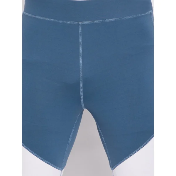 Men's Colour Blocked Polyester Tights (Blue)