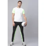 Men's Colour Blocked Polyester Tights (Black)