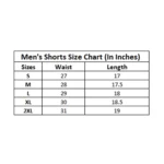 Men's Solid Polyester Above Knee Shorts (Black)