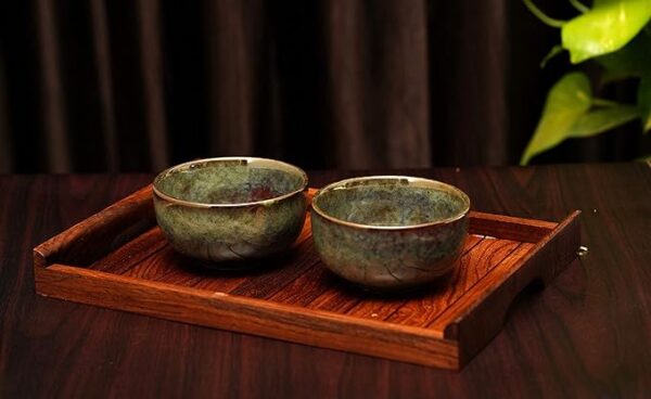 Freakway Ceramic Soup Bowls (Set of 2 Bowls) | 100% Food & Microwave Safe |Handmade Blue Pottery | Multi Color