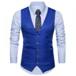 Blue Color Men's Party Wear waistcoat Ethnic Jacket