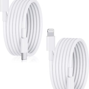 Lightning to C type iPhone charging cable 14/13/12/11/x Models (Pack Of 2)