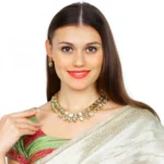 Kundan Gold-Plated Necklace Set With Earrings