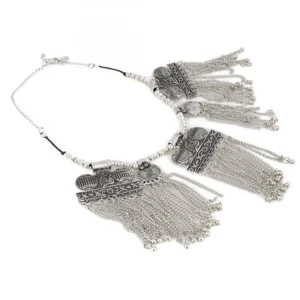 Designer Antique Oxidized Silver Fancy Necklace Fashion Jewellery