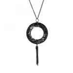 Designer Silver Oxidized Chain Necklace