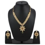 Bollywood Inspired Traditional Kundan Necklace with Earrings