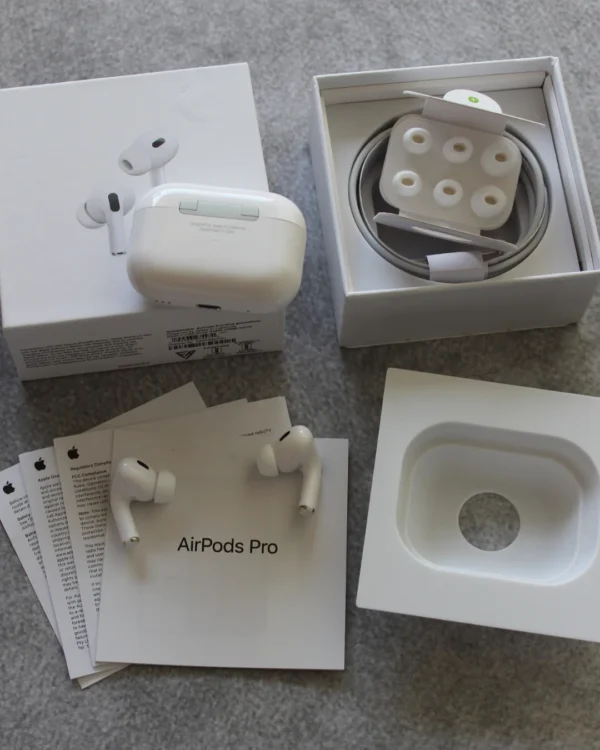 AirPods Pro (2nd generation) with Spatial Audio Bluetooth Headset  (White, True Wireless)