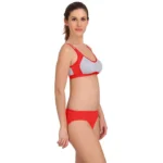 Pack Of_2 Women's Cotton Solid Sports Bra Panty Set (Multicolor)