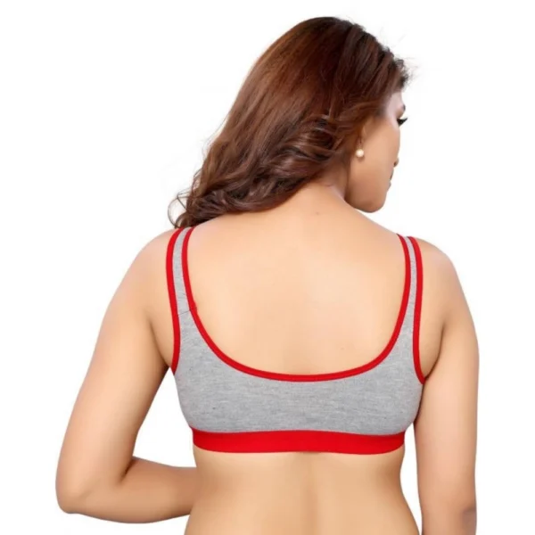 Women's Cotton Solid Sports Bra (Multicolor)