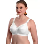 Women's Cotton Solid Non Padded Bra (White)