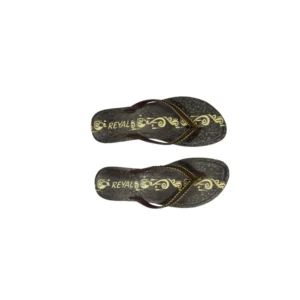 Women's Polyurethane Printed Slip-on Slipper (Brown)