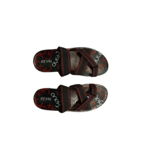 Men's Polyurethane Printed Slip-on Slipper (Red)