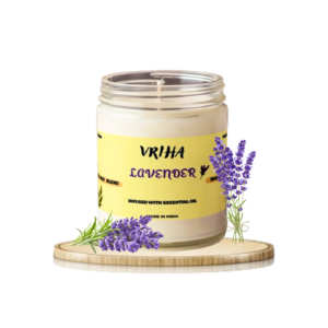 Vriha Lavender Scented Candle | Luxury Candle For Home Decor