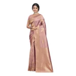 Women's Silk Woven Design Saree With Unstitched Blouse 5.5Mtr (Fuchsia)