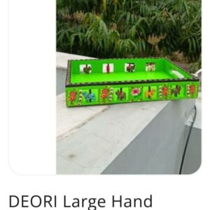 DEORI LARGE HAND PAINTAED TRAY