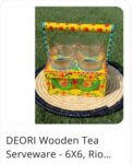 DEORI WOODEN TEA SERVEWARE