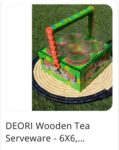 DEORI WOODEN TEA SERVEWARE