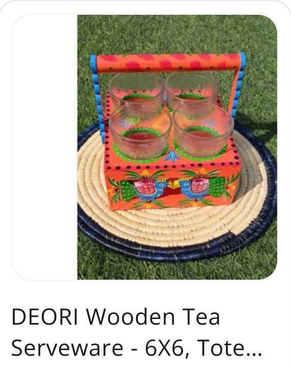 DEORI WOODEN TEA SERVEWARE