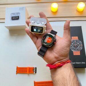 Galaxy Watch 7 Ultra With Pro 2 ANC/ENC Touch Display Buds Combo