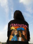 FEMINISM Cotton Black Shirt For Women